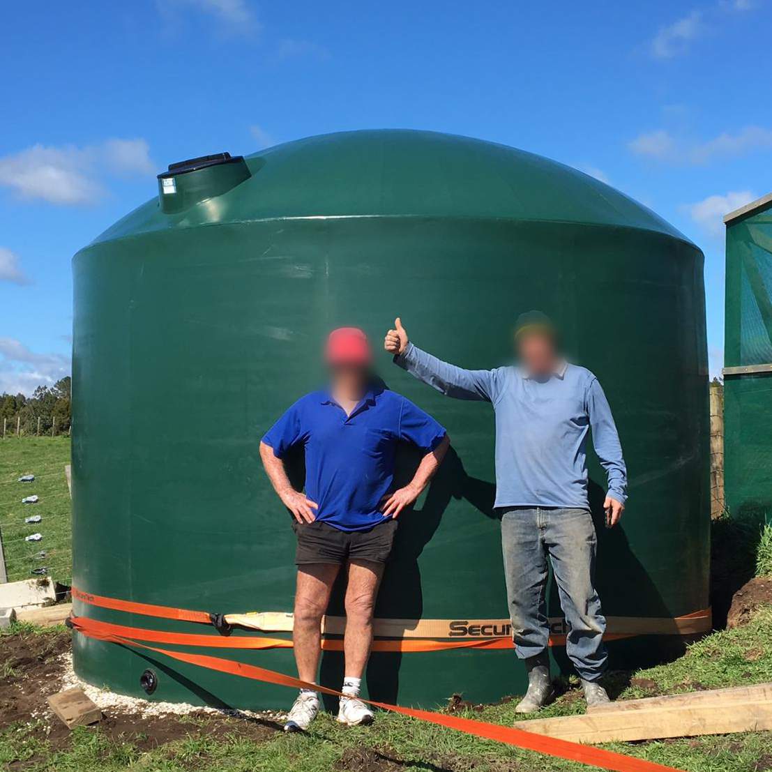 Robert after getting hit tank into place