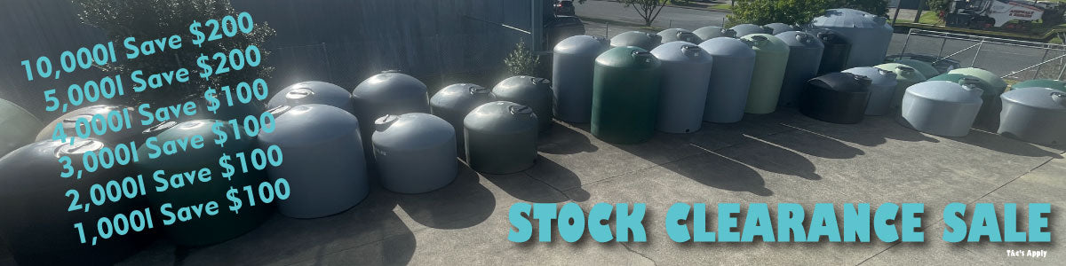 Big Water Tanks Stock Clearance Sale