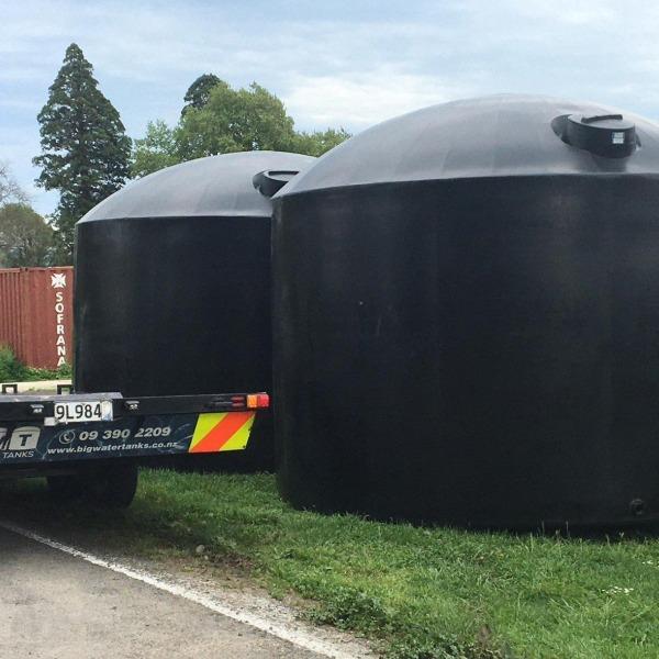 2 x Black 30,000 litre Water Tanks
