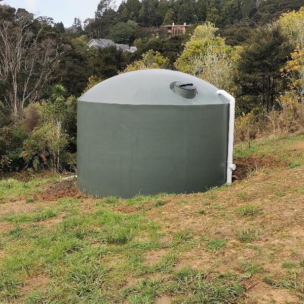 30,000 litre Slate Grey Water Tank Delivered to Oratia Auckland