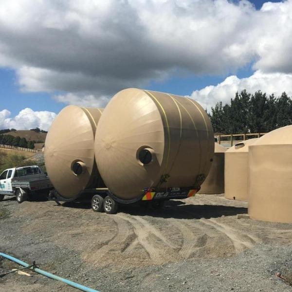 270000 litre water tanks 9 x 30k tanks beige