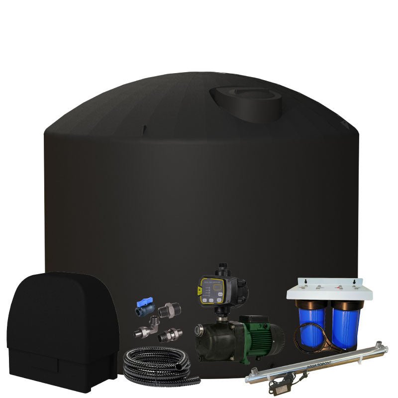 Combination Tank 25000 litre Plastic Water Tank Combo Incl. Accessories
