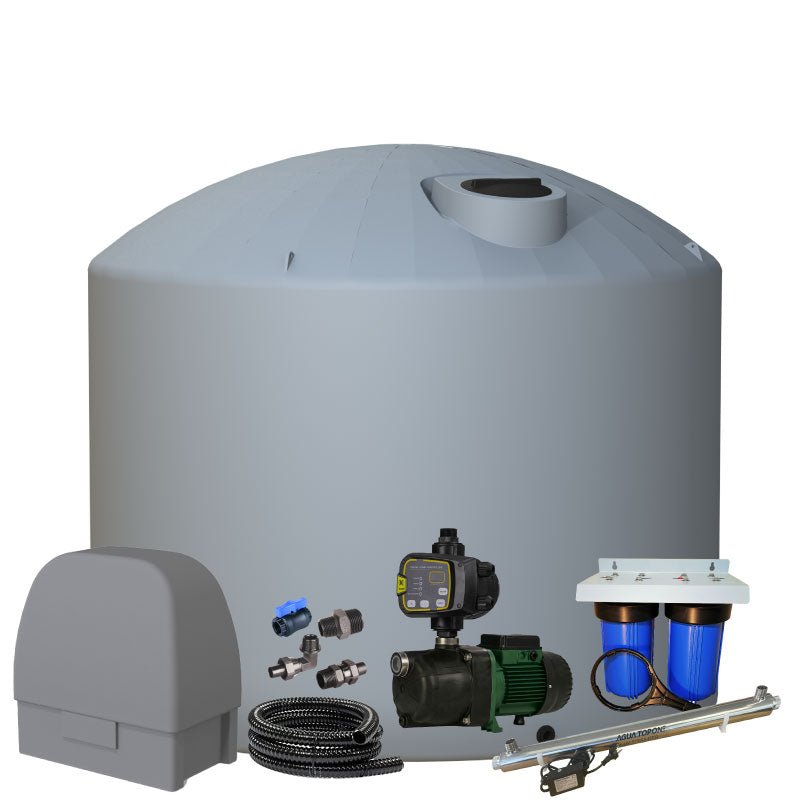 25000 litre Plastic Water Tank Combo Incl. Accessories