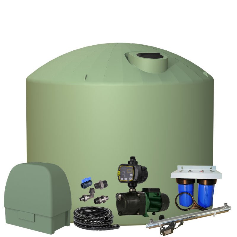 Combination Tank 25000 litre Plastic Water Tank Combo Incl. Accessories