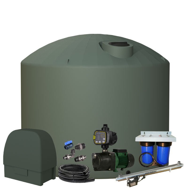 Combination Tank 25000 litre Plastic Water Tank Combo Incl. Accessories