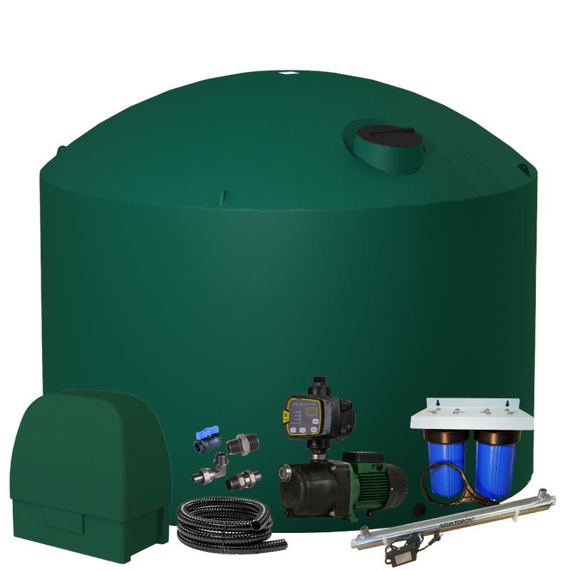 Heritage Green - 30,000l Water Tank Combo