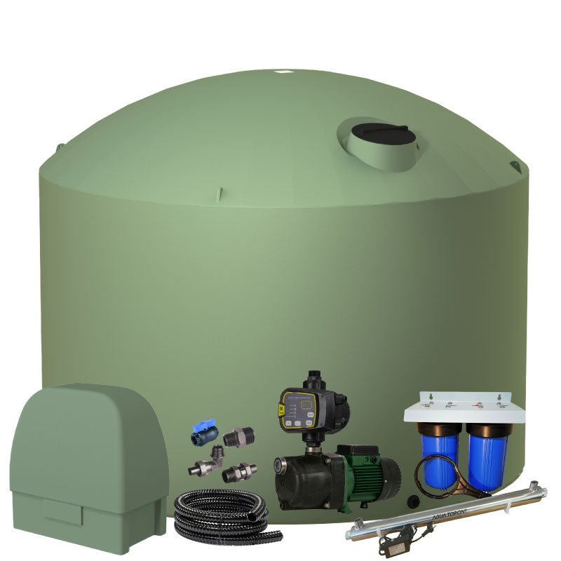 Mist Green - 30,000l Water Tank Combo
