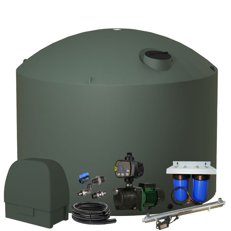Slate Grey - 30,000l Water Tank Combo