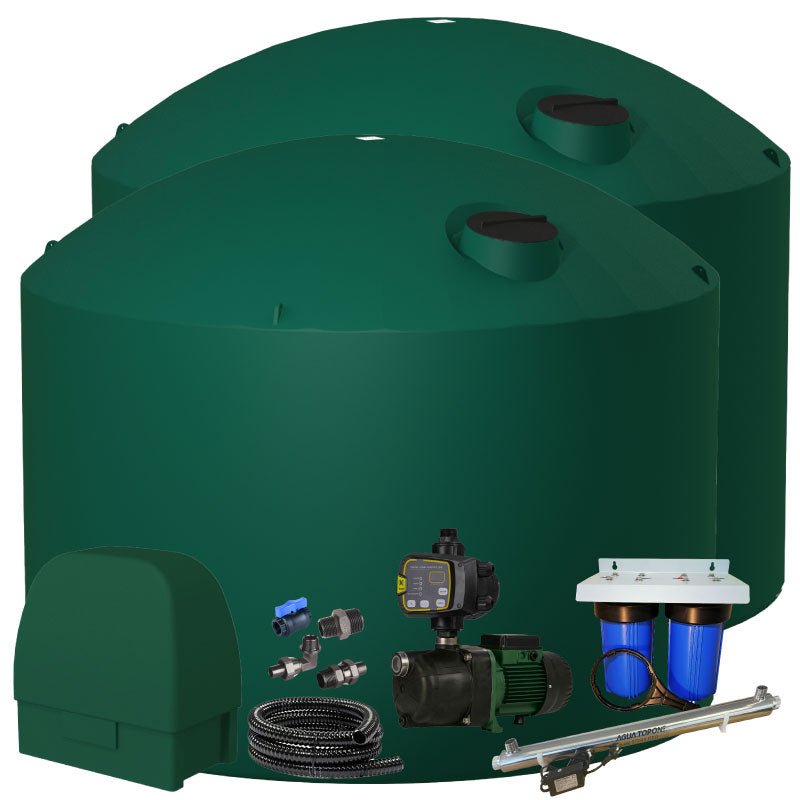 Heritage Green - 2 x 30,000l Water Tank Combo