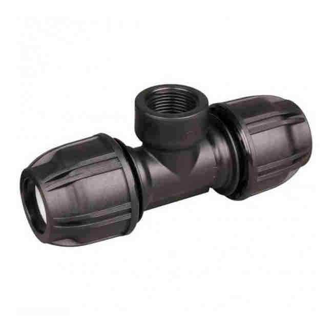 Hansen Female Threaded Tee Connector Coupling Compression (MD PIPE) - HMDFT