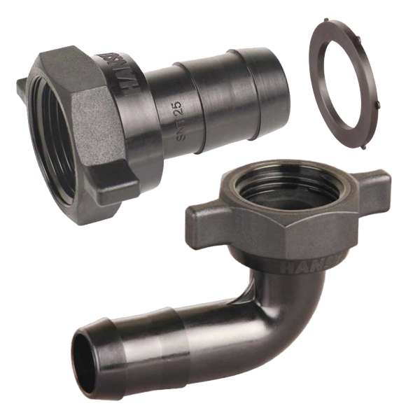 Hansen Nut and Hose Tails & Nut and Hose Tail Elbows